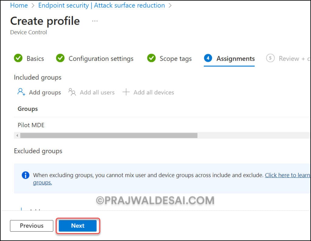 Configure Policy Assignments