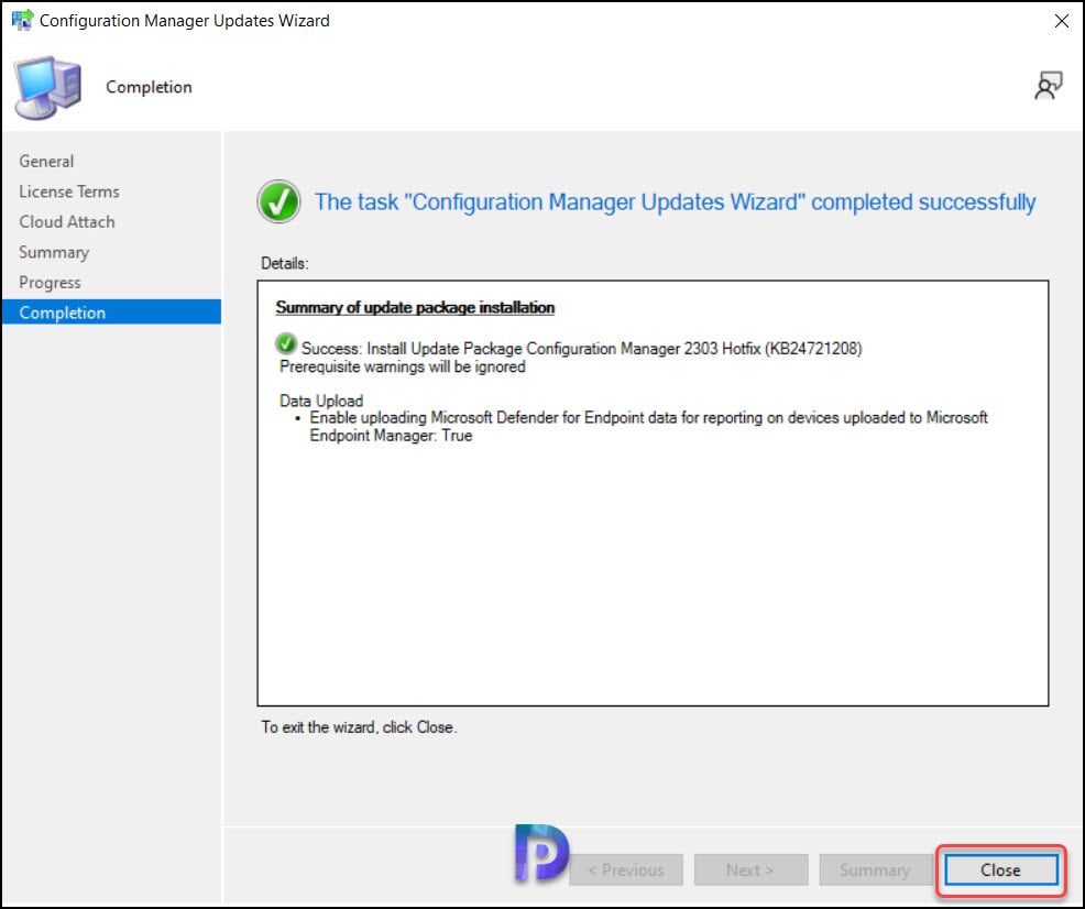 Install SCCM 2303 Hotfix KB24721208