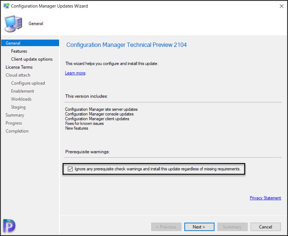 Install Configuration Manager Technical Preview 2104