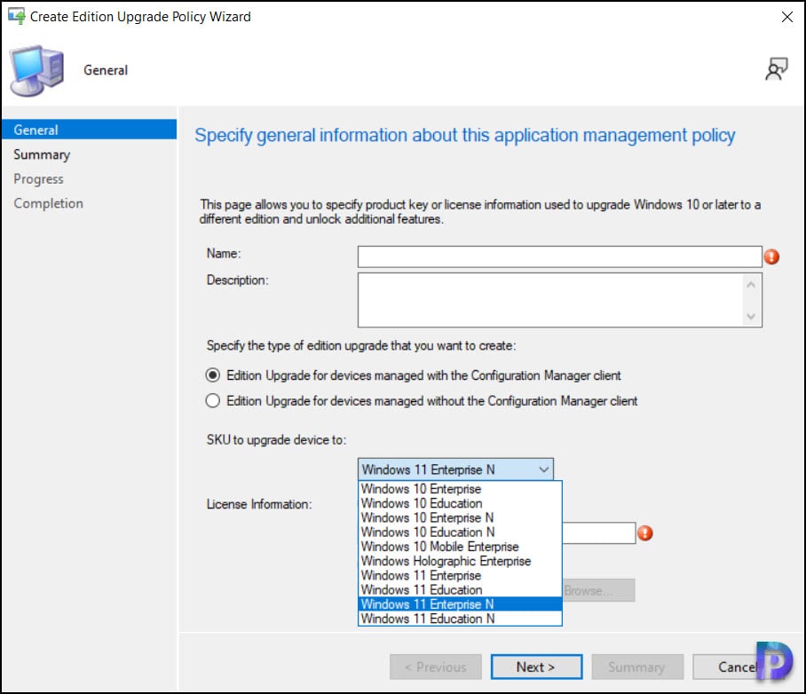 Windows 11 Edition Upgrade using ConfigMgr Policy Settings
