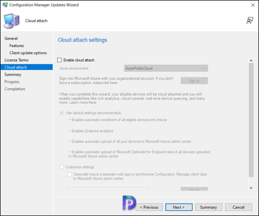 SCCM Technical Preview 2307 Cloud Attach