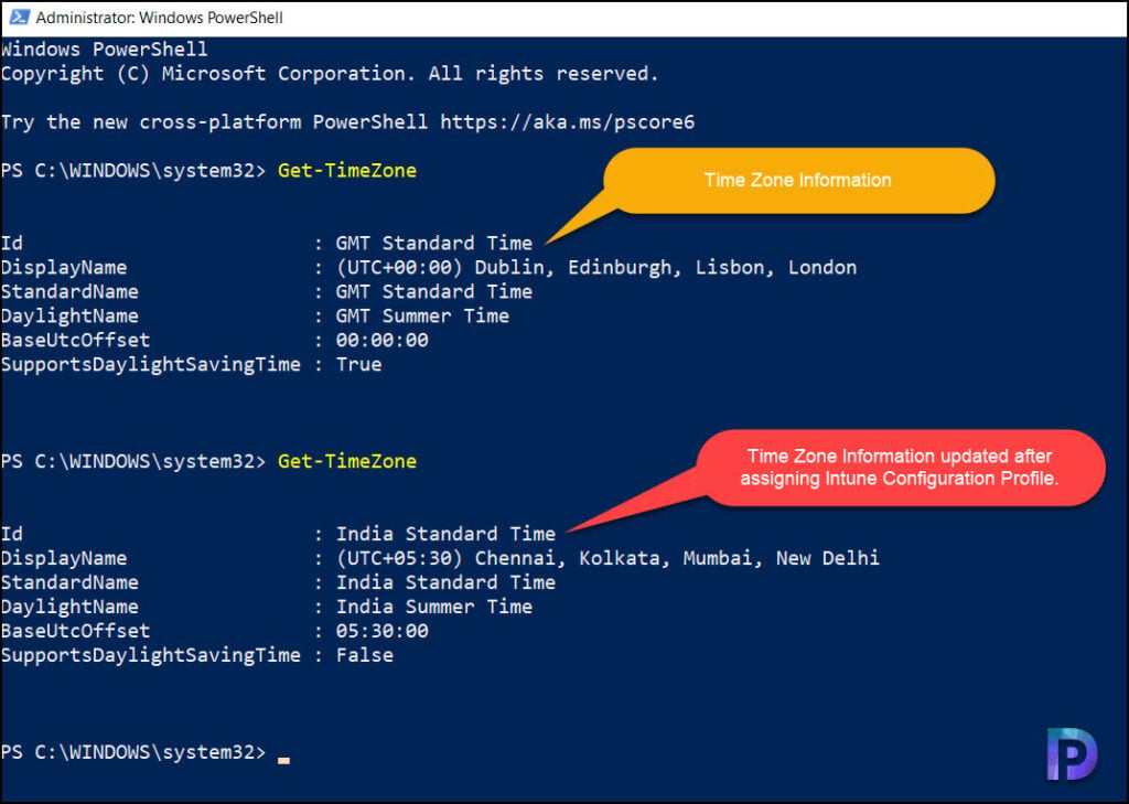 End User Experience: Configure Time Zone using Intune