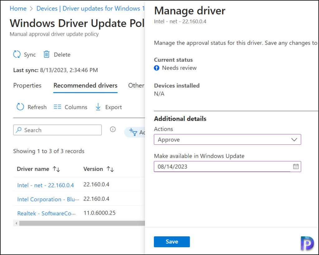 Approve Windows Drivers: Manage Windows Driver Updates with Intune