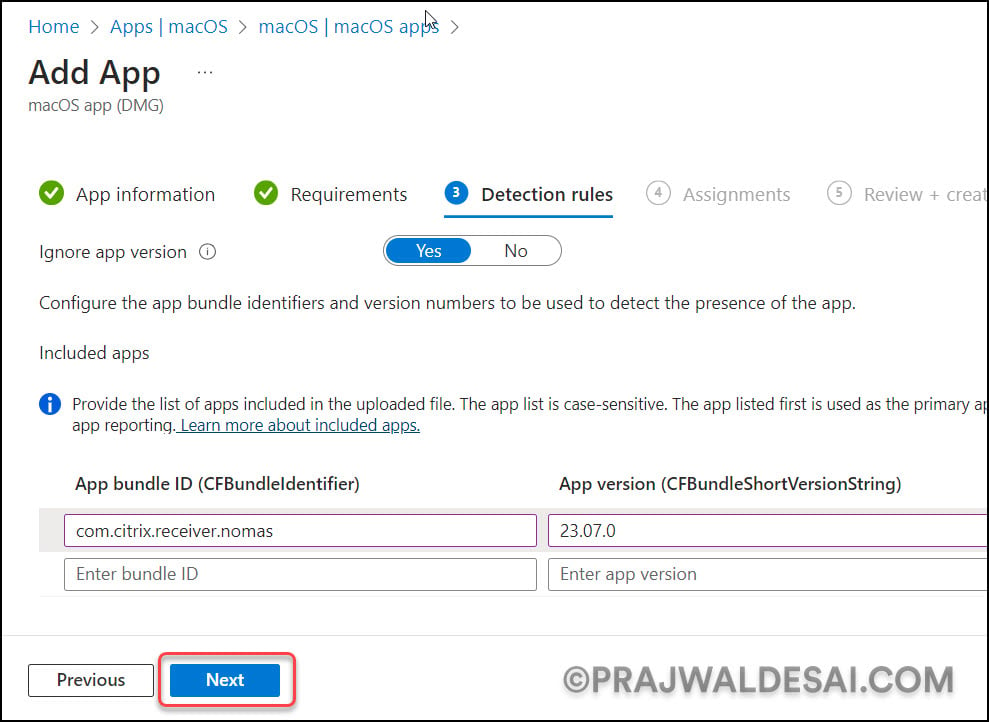 Configure Detection Rules for Citrix Workspace DMG App