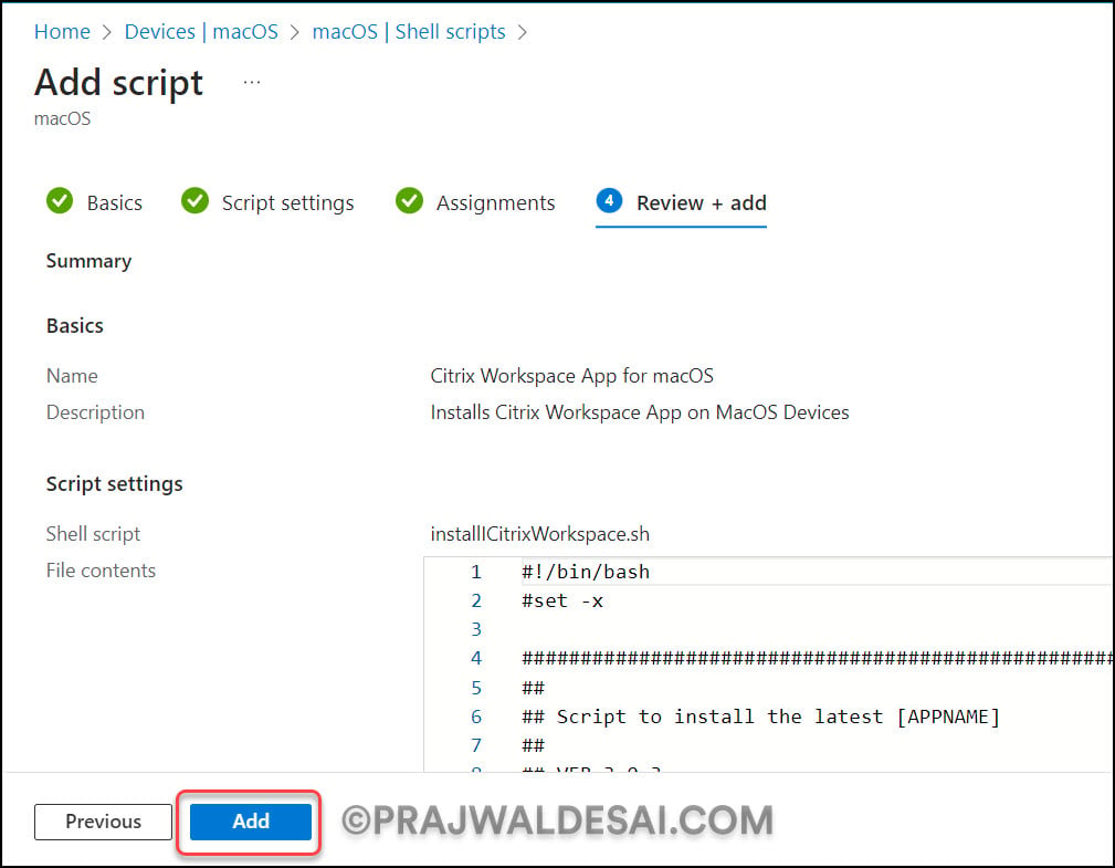 Create Citrix Workspace App Deployment in Intune