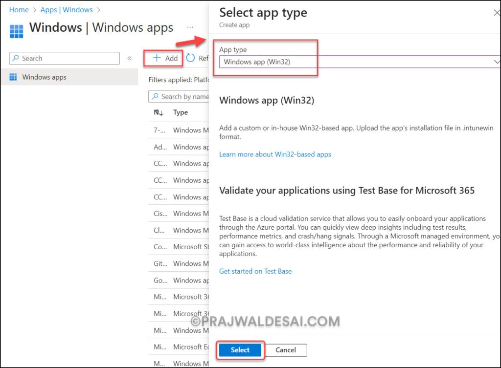 Add the Fonts to Intune as Win32 App