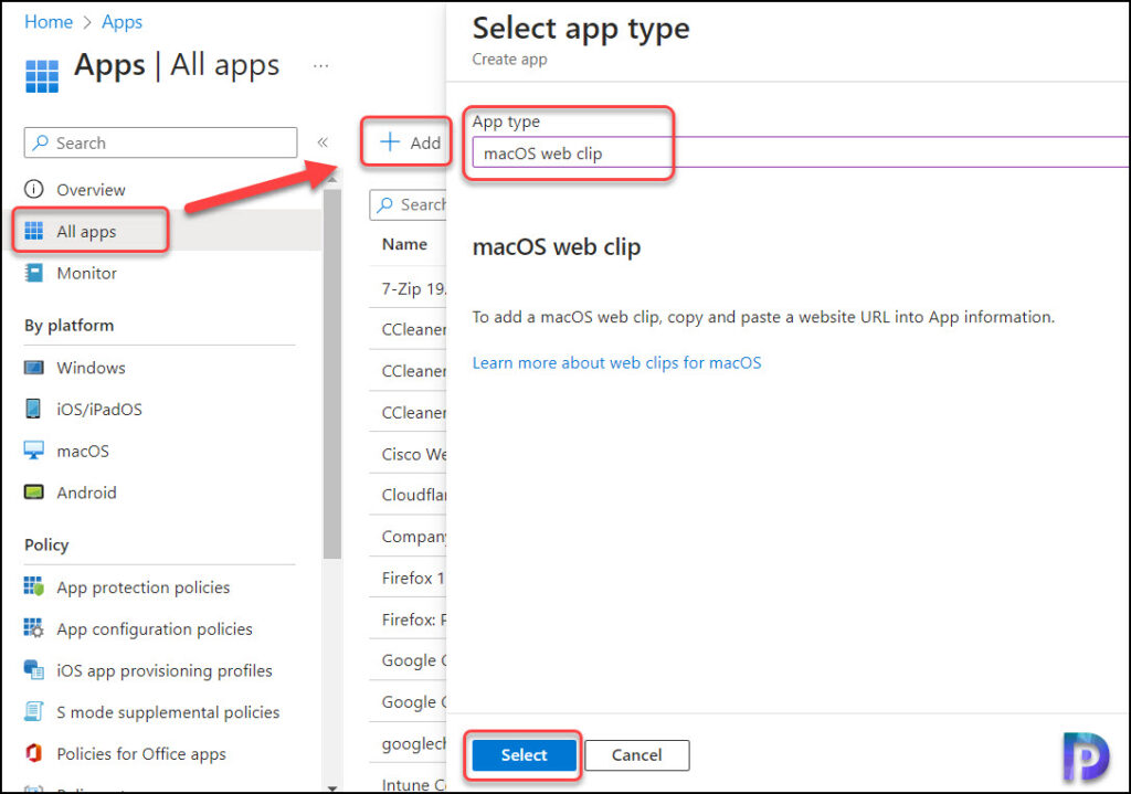 Deploy macOS Web Clip App with Intune