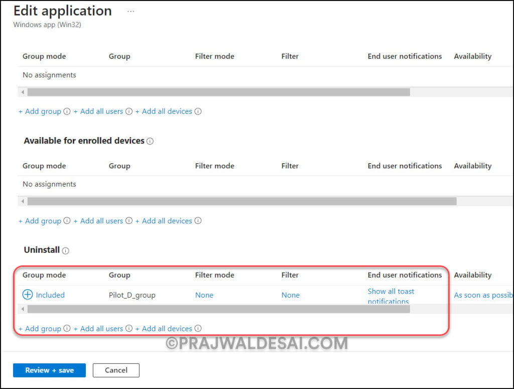 Uninstall Endpoint Central Agent using Intune