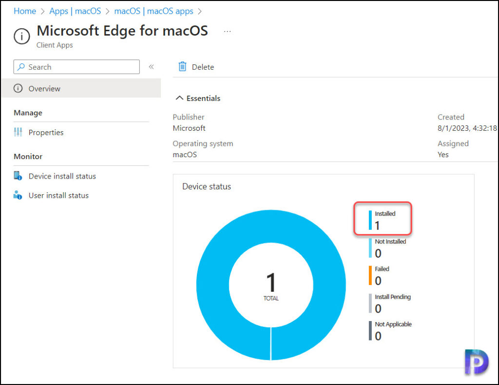 Monitor Microsoft Edge Installation on MacOS in Intune