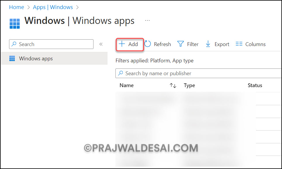 Add App to Intune: Deploy SysInternals Suite using Intune