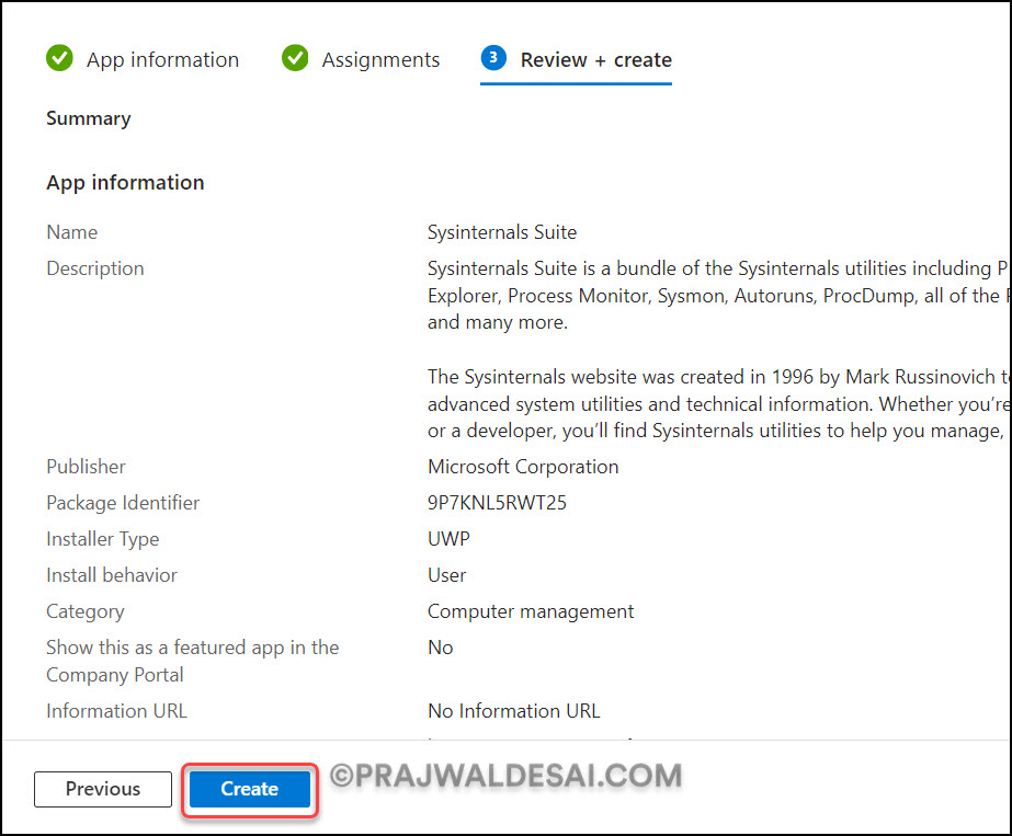 Deploy SysInternals Suite using Intune