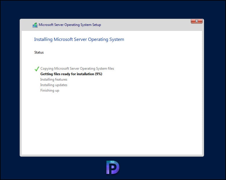 Windows Server 2022 Core Installation