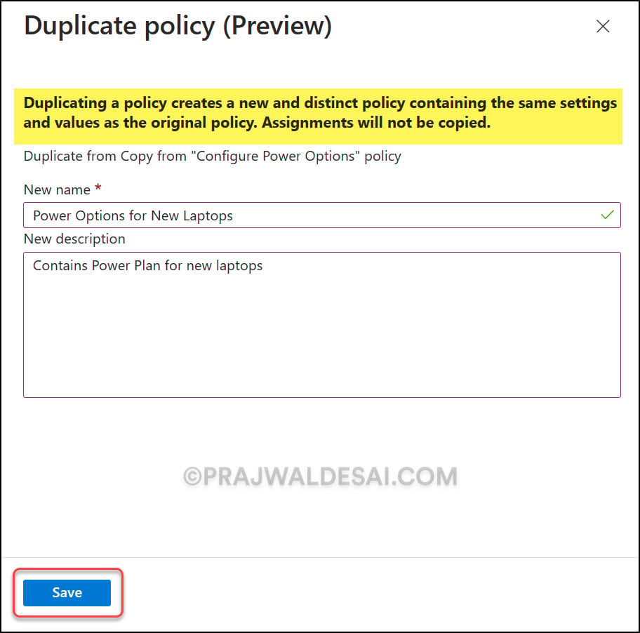 Duplicate Settings Catalog Policy In Intune