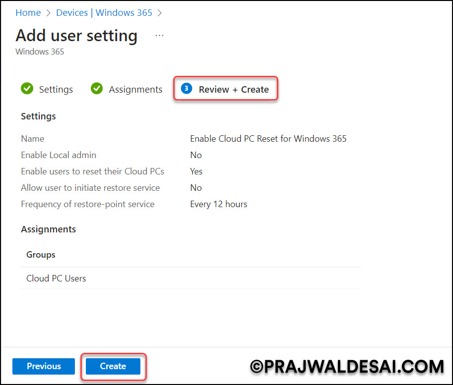 Enable Cloud PC Reset Option for Users in Windows 365