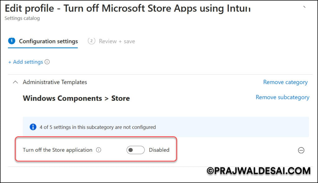 Enable Microsoft Store using Intune