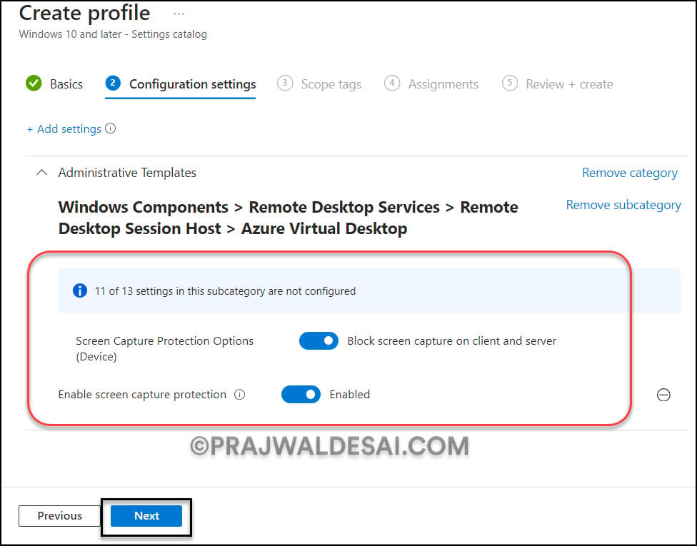 Enable Screen Capture Protection in Windows 365