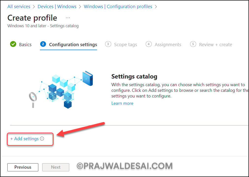 Intune Settings Catalog