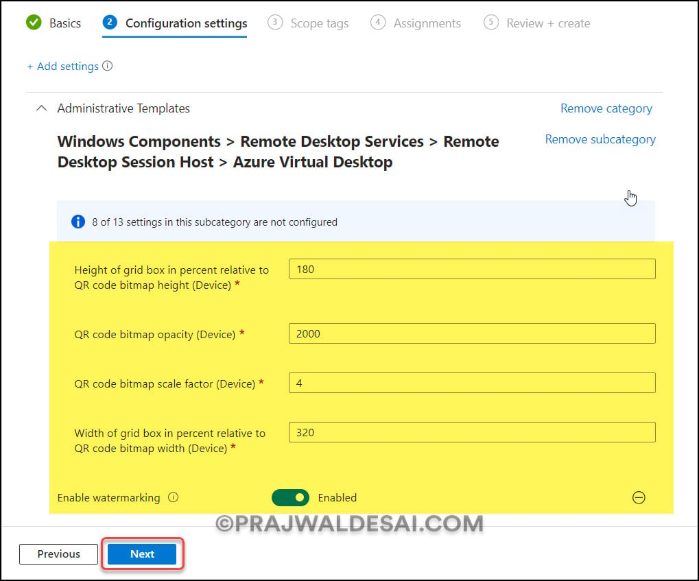 Enable Watermarking for Windows 365 Cloud PCs