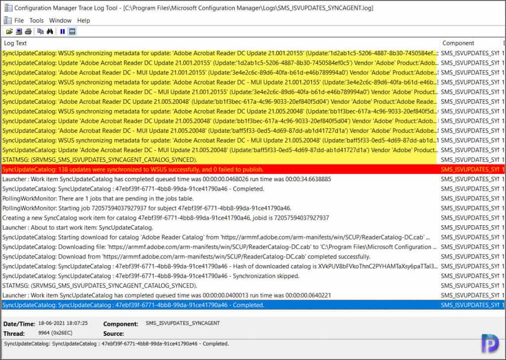 Synchronize Adobe Reader Updates in SCCM