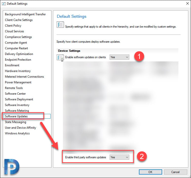 Enable third-party software updates on the clients