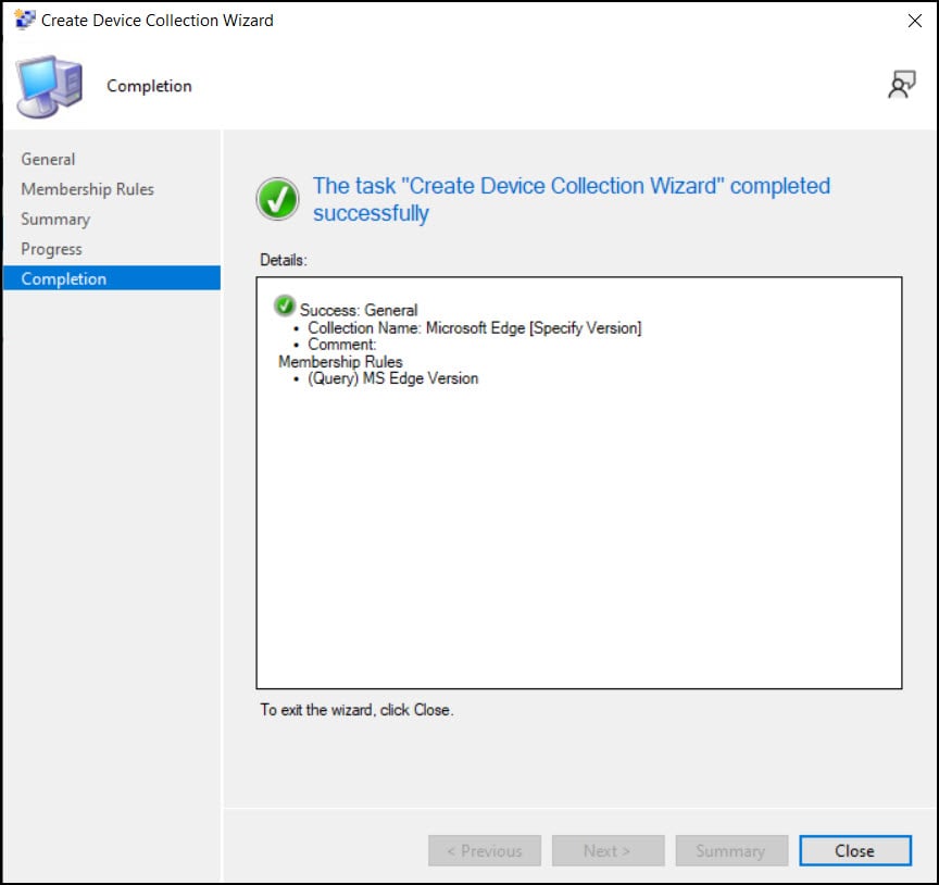 MS Edge Device Collection in SCCM