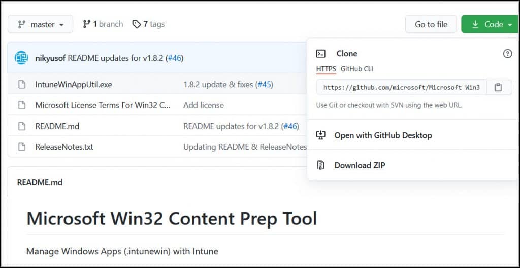 Download Microsoft Win32 Content Prep Tool