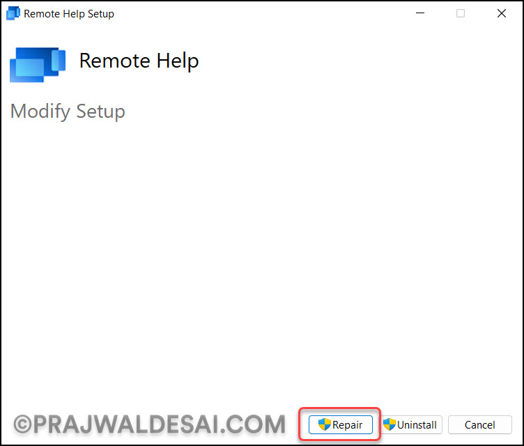 How to Quickly Repair Intune Remote Help App