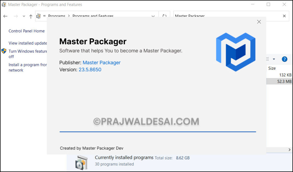 How to Repair Master Packager