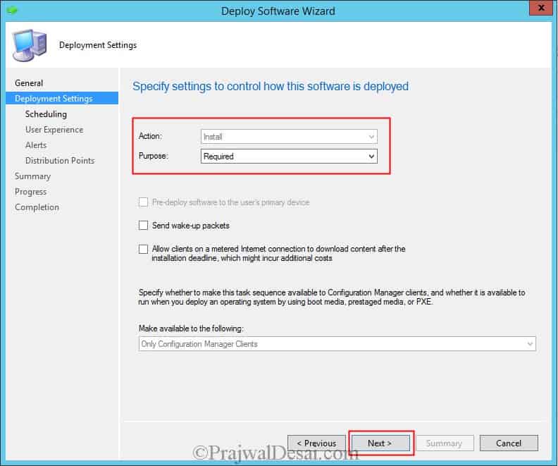 Deploy the Task Sequence to Rollback a Patch