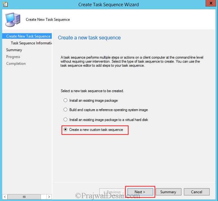 Create a Custom Task Sequence | Rollback a Patch using SCCM