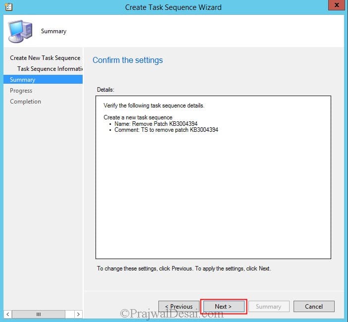 Create a Custom Task Sequence in SCCM