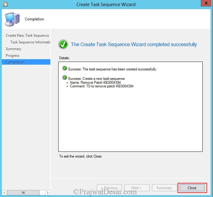 Create a Custom Task Sequence in SCCM