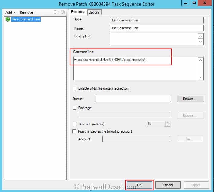 Rollback a Patch using SCCM