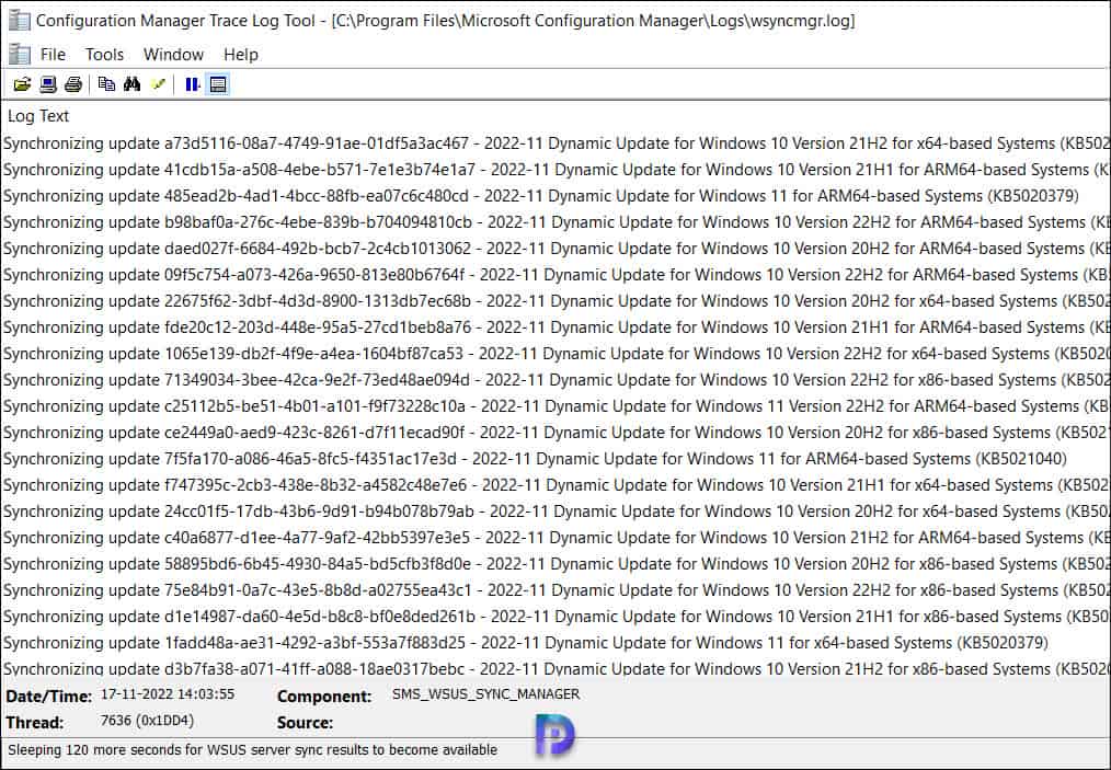 Synchronize Updates from WSUS to SCCM