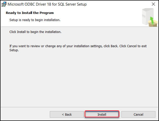 Install Microsoft ODBC Driver for SQL Server