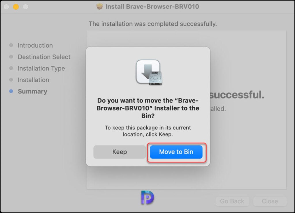 Move Brave Installer to Bin