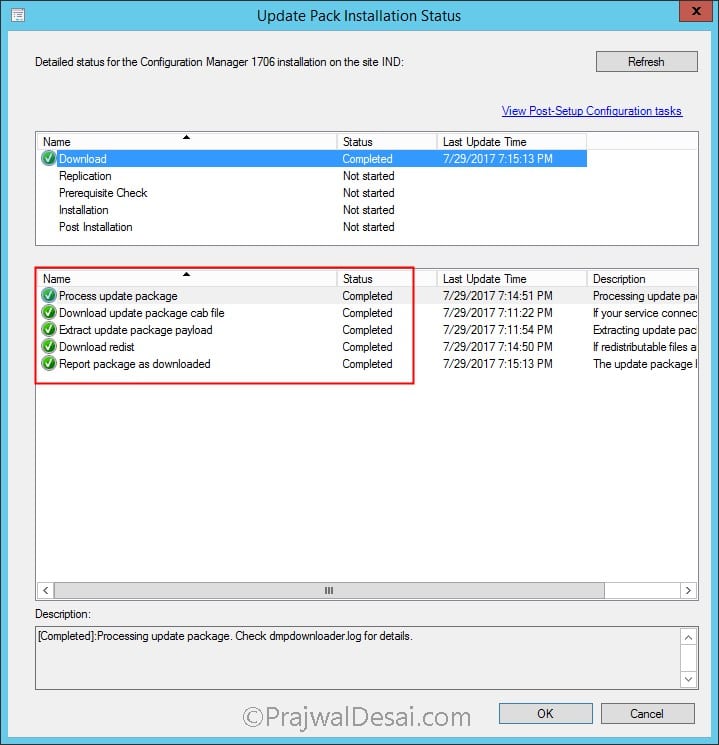 Installing Update 1706 of System Center Configuration Manager