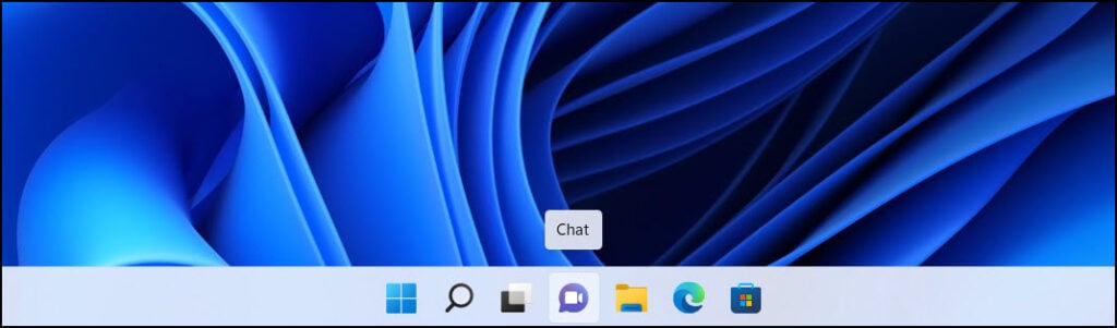 Hide Teams Chat Icon Option from Taskbar Removed