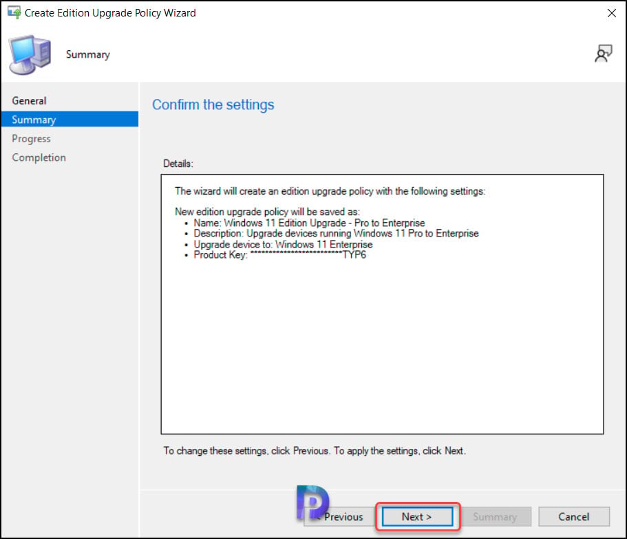 Create Windows 11 Edition Upgrade Policy in SCCM