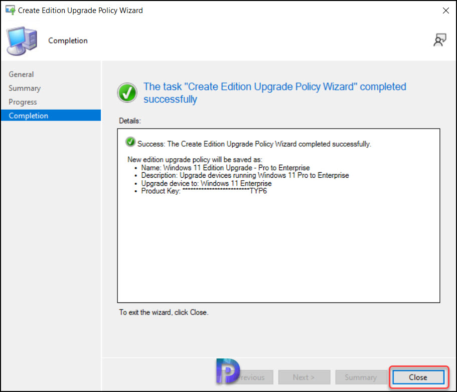 Create Windows 11 Edition Upgrade Policy in SCCM