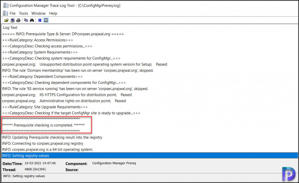 Monitor Secondary Site Recovery Process