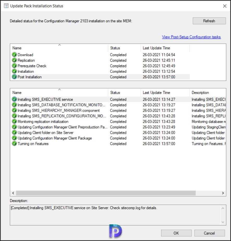 SCCM 2103 Upgrade Post Installation Tasks