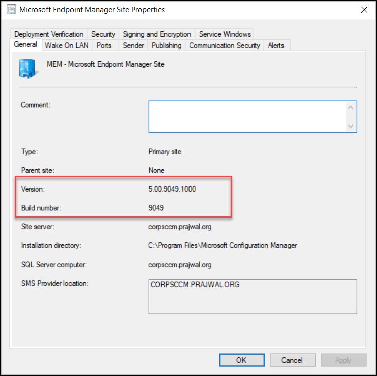 Verify Configuration Manager 2103 Upgrade