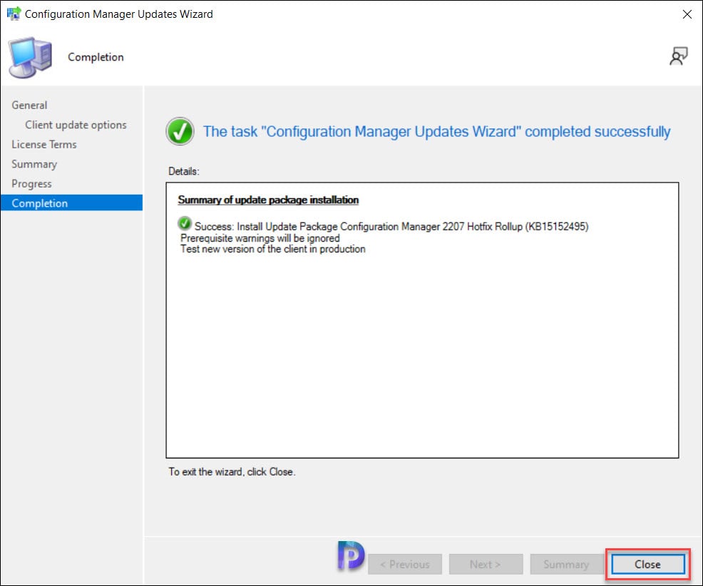 Install SCCM 2207 KB15152495 Hotfix Update Rollup