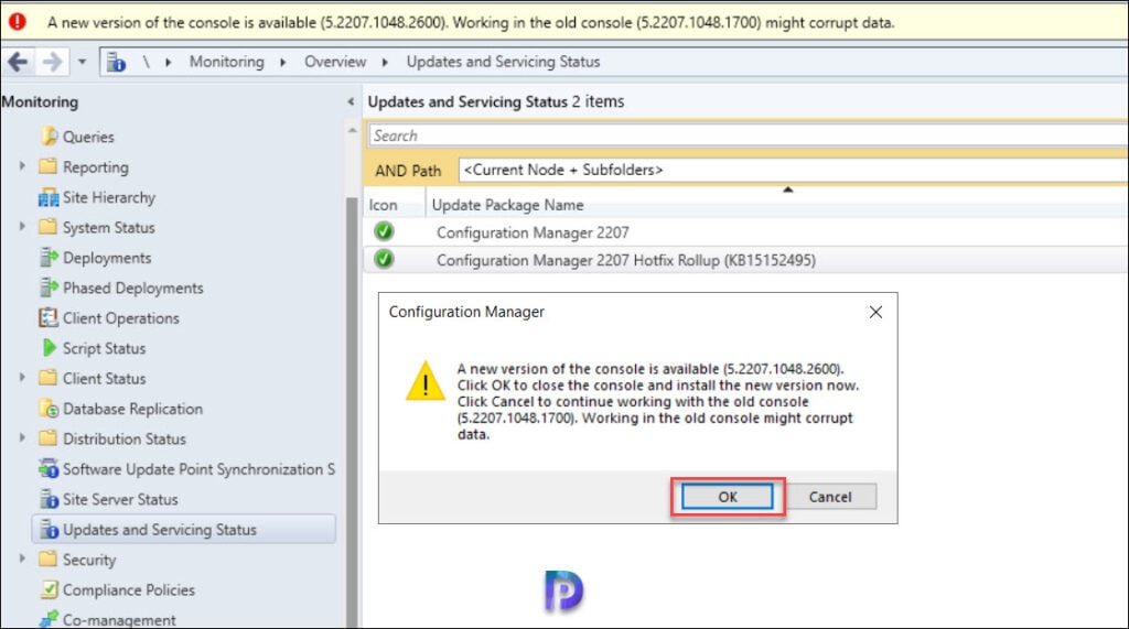 KB15152495 Hotfix Configuration Manager Console Upgrade