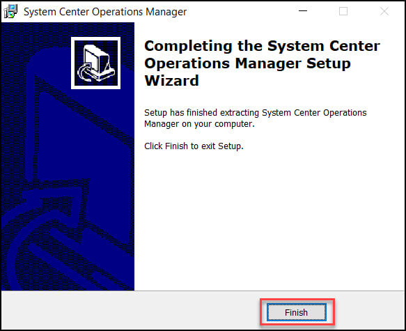 Extract Operations Manager 2022 Setup Files