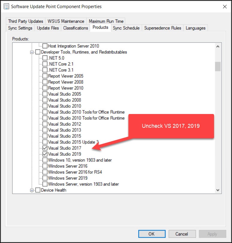 Fix WSUS Sync Error 0x80131500
