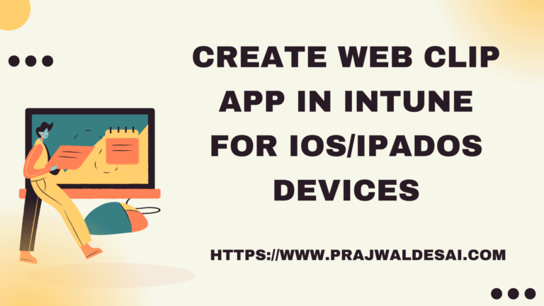 Create Web Clip App in Intune for iOS/iPadOS Devices
