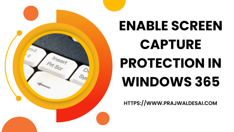 Enable Screen Capture Protection in Windows 365