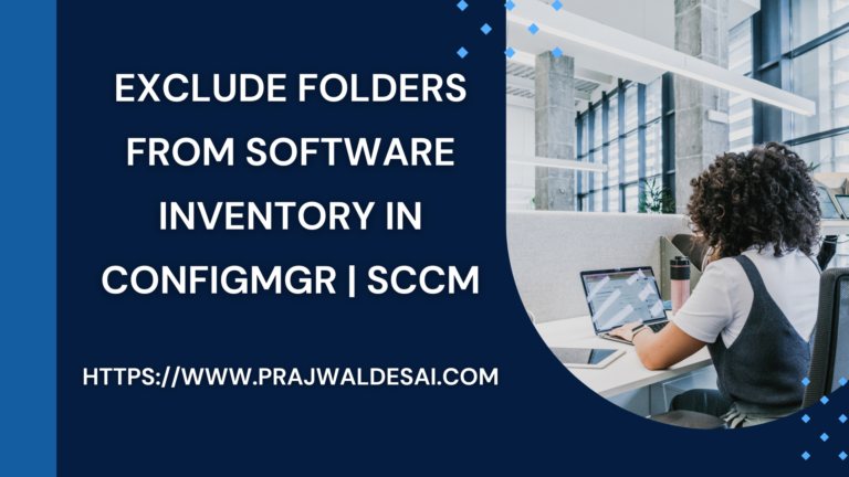 Exclude folders from Software Inventory in SCCM